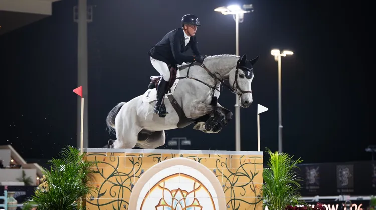 Shane Breen et BP Arctic Blue ont signé le seul et unique double sans faute du Grand Prix 4* d'Abou Dabi.