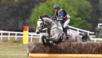 Nicolas Touzaint est ici en selle sur Diabolo Menthe, qu’il espère qualifier pour les Mondiaux d’Aix-la-Chapelle. 