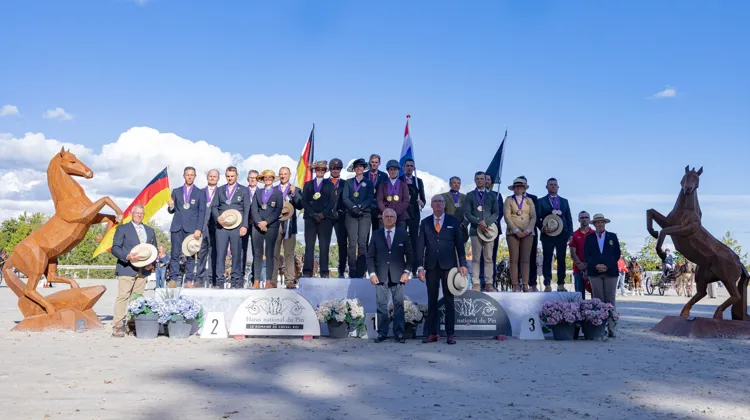  L’équipe des Pays-Bas sacrée championne du monde d’attelage poneys, devant l’Allemagne et la Belgique.