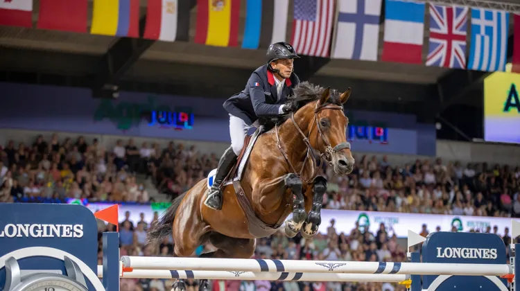 Ici aux Mondiaux de Herning en 2022, Caracole de la Roque aurait bien pu ne jamais passer chez le Normand. 