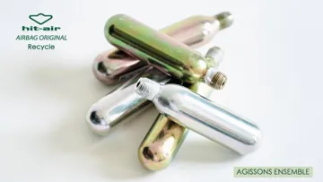 Vous vous demandez quoi faire de vos cartouches vides suite au déclenchement de votre gilet airbag ? 