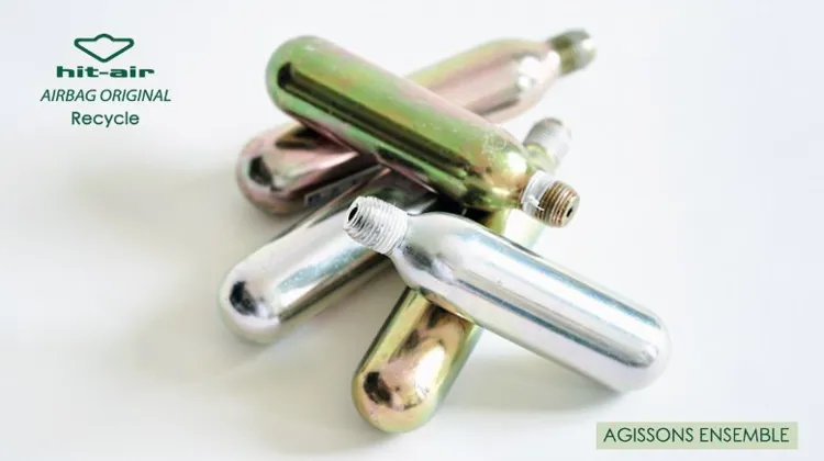 Vous vous demandez quoi faire de vos cartouches vides suite au déclenchement de votre gilet airbag ? 