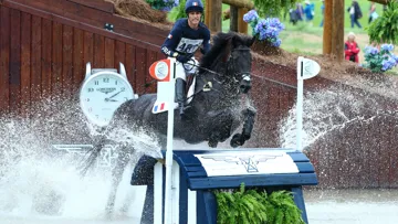 Sidney Dufresne et Trésor Mail lors des Championnats du monde de Tryon, en 2018. 
