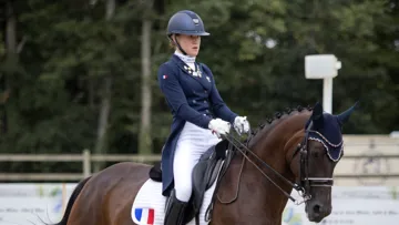 Associée à Quickly des Paluds, la Provençale Paola Callet a fait étalage de son potentiel aux championnats d’Europe Juniors de dressage, au Mans.