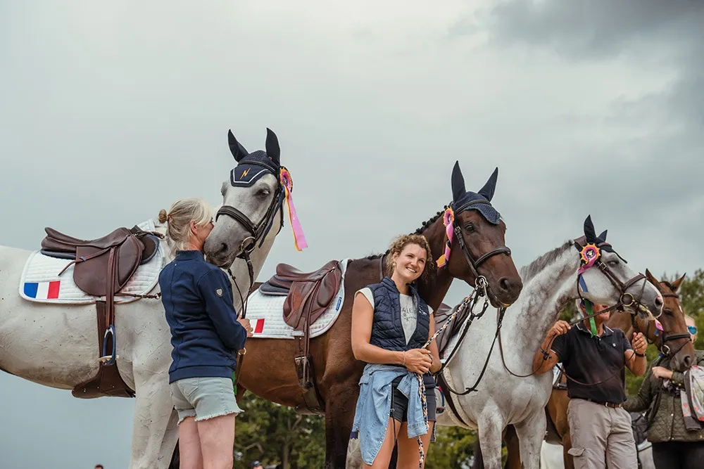 Les chevaux de l'équipe de France ont tout donné.
