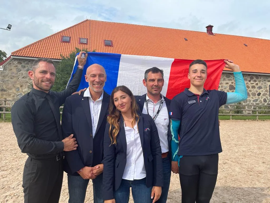 Ici à droite, Baptiste Terrier s'est offert le bronze