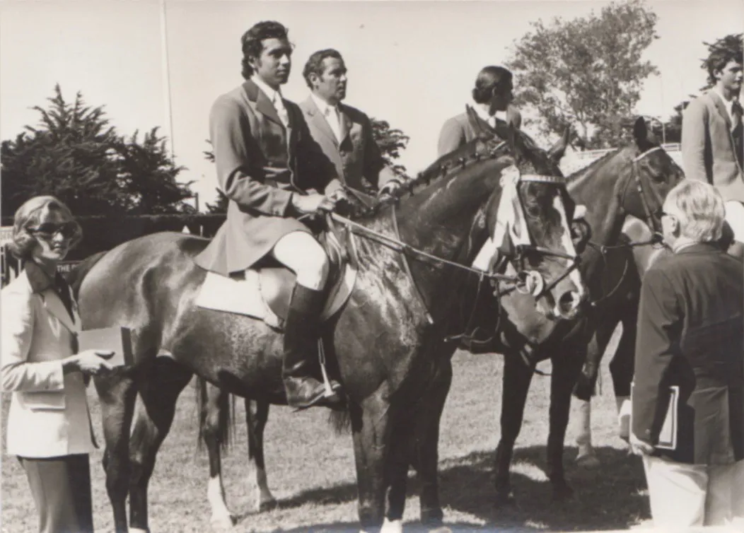 Victoire de Pierre Durand et Carrefour dans une épreuve du CSI de La Baule en 1976, devant Hubert Parot, l'Espagnol Luis Alvarez Cervera et l'Allemand Peter Weinberg, actuel entraineur de l'équipe belge.
