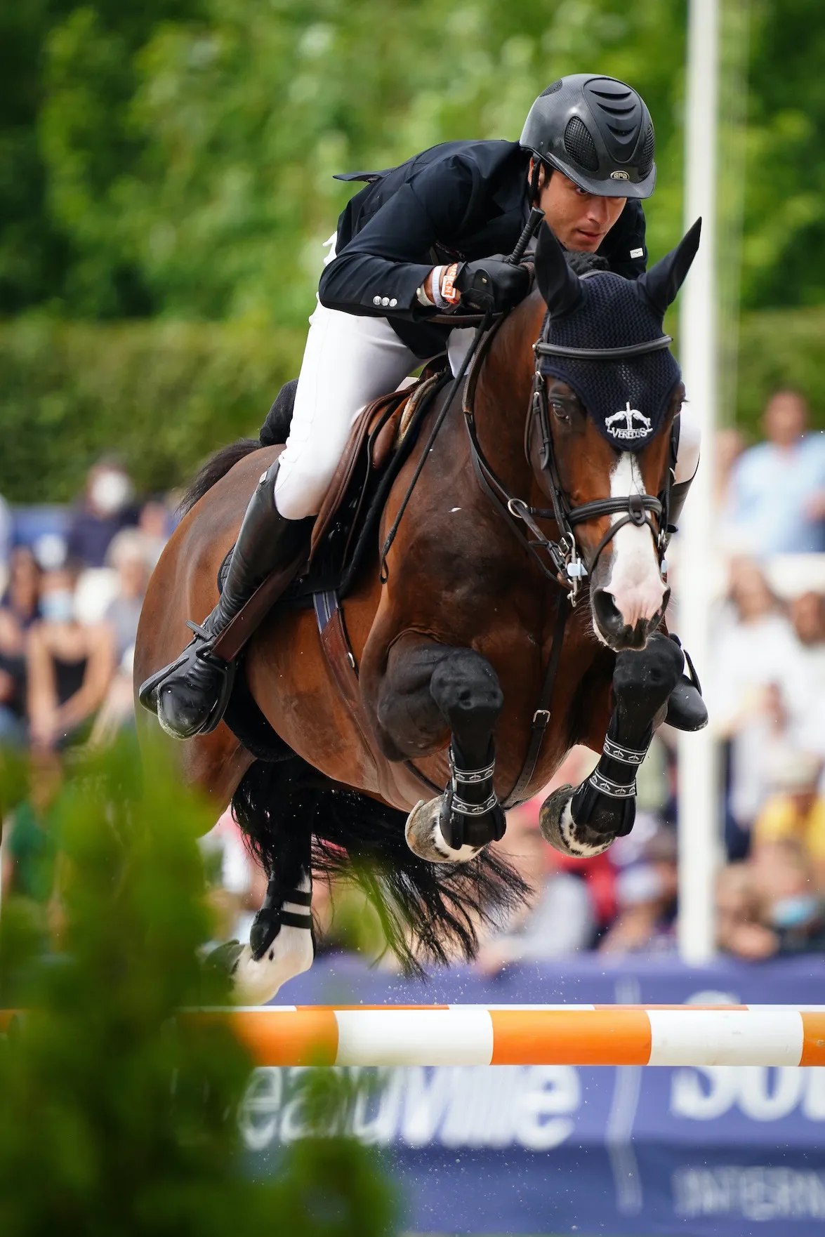 Broadway de Mormoulin et Edward Levy lors de l'une de leurs dernières apparitions, ici au Longines Deauville Classic début août. 