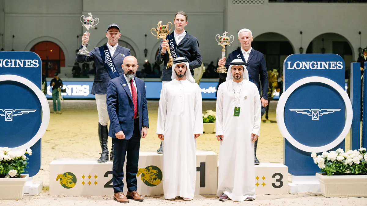 Kevin Staut a partagé le podium avec Cian O’Connor et Roger-Yves Bost.