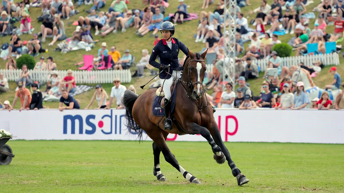 Très belle septième place de Mégane Moissonnier et Cordial sur la piste en herbe du Gründenmoos.