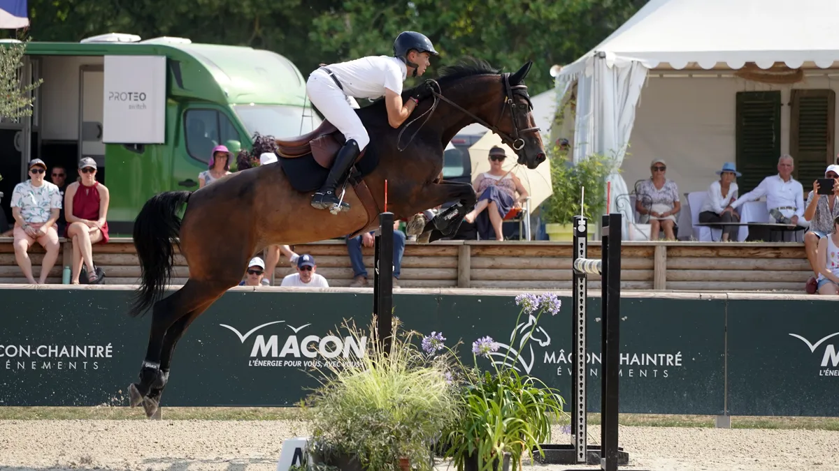 Morgan Bordat et Uma en action.