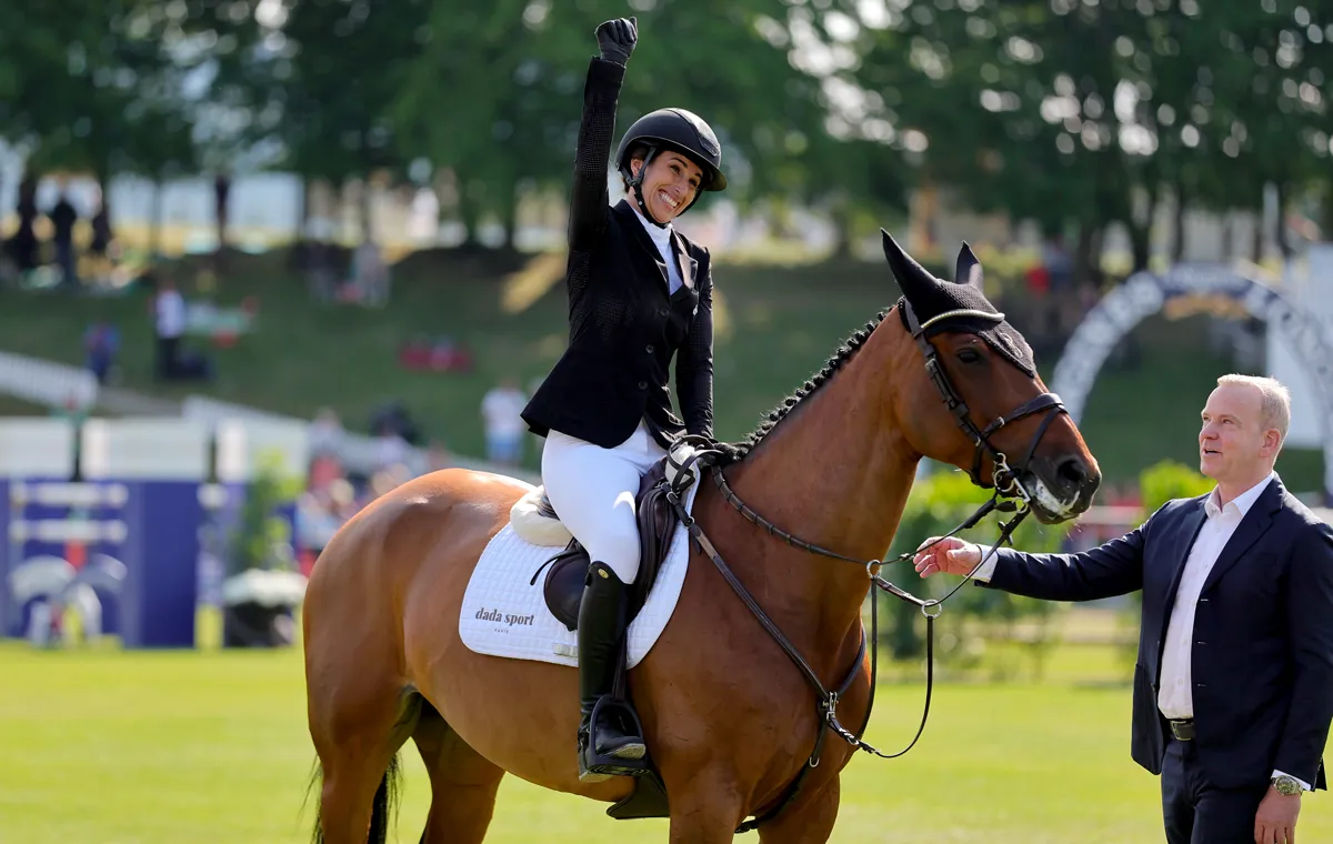 Janika Sprunger n’a boudé sa joie au moment de fêter sa quatrième place avec Orelie. On ne l’avait plus revue à ce niveau depuis près de trois ans.