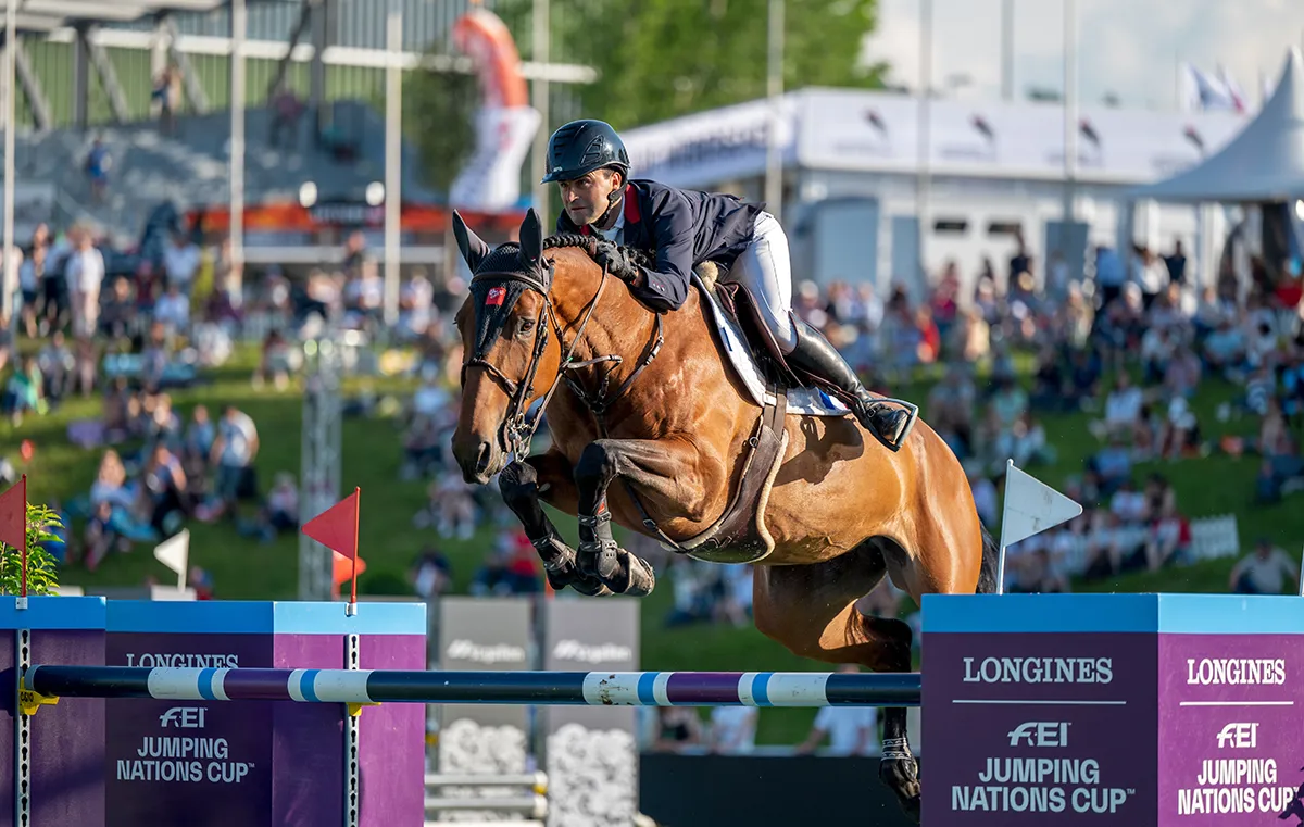 Olivier Perreau et la jeune GL events Dorai d’Aiguilly on livré de belles promesses sur la piste en herbe suisse.
