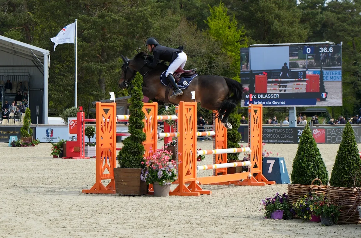 Marc Dilasser, dernier à s'élancer dans la seconde manche avec Arioto du Gévres, s'impose à la deuxième place