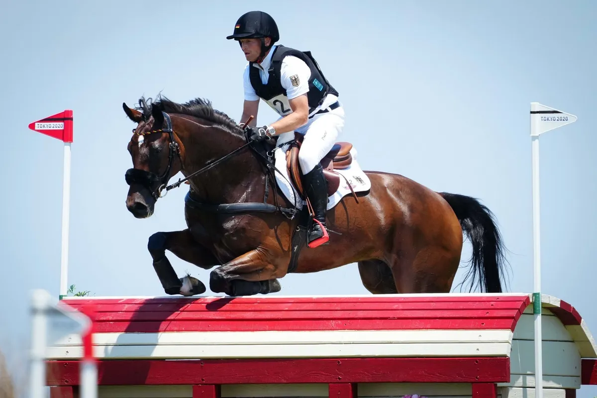 Ici aux JO de Tokyo en 2021, Michael Jung et fischerChipmunk ont établi un nouveau record de score lors du CCI 5*-L de Lexington.