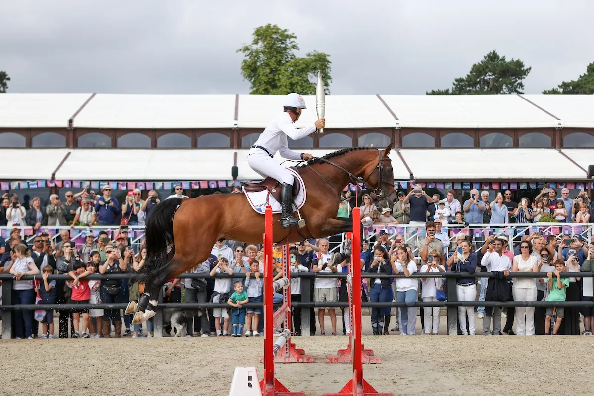 Philippe Rozier et Prestigio La Silla, son étalon de quinze ans.
