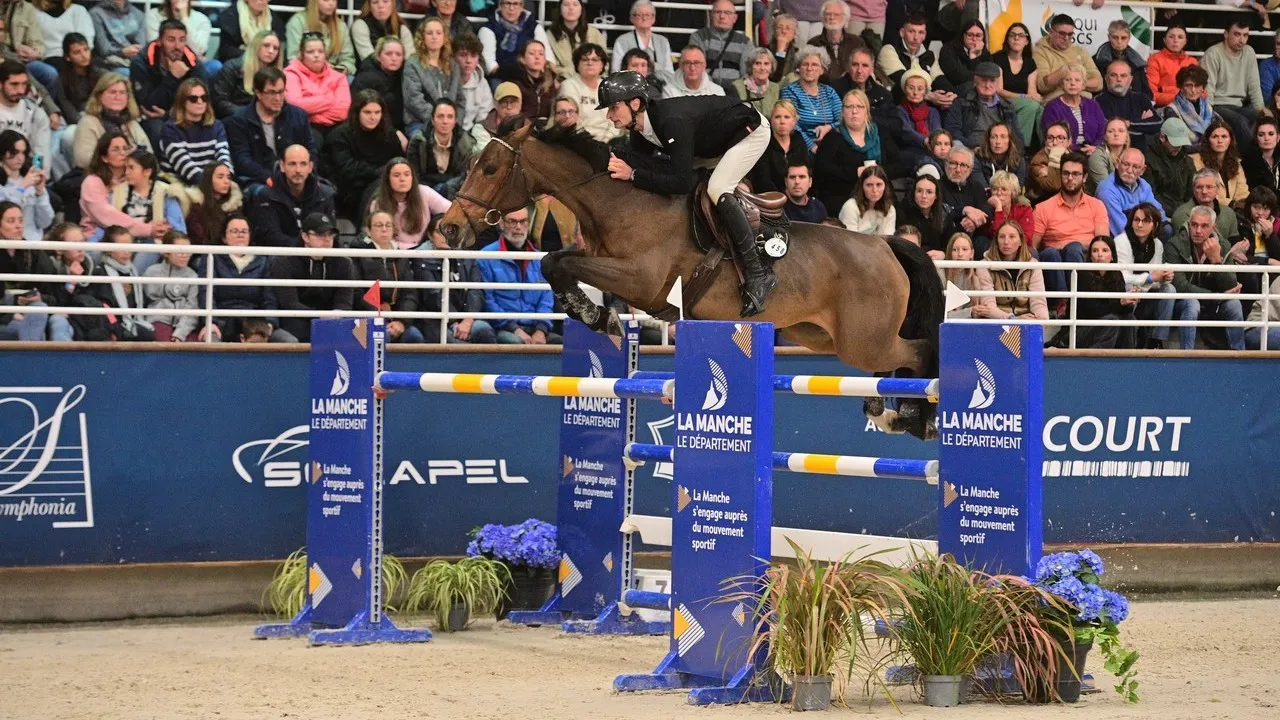 Dylan Levallois a remporté sa première épreuve internationale à 1,50m avec Brasilia de l’Abbaye lors du CSI 4* de Saint-Lô, fin octobre
