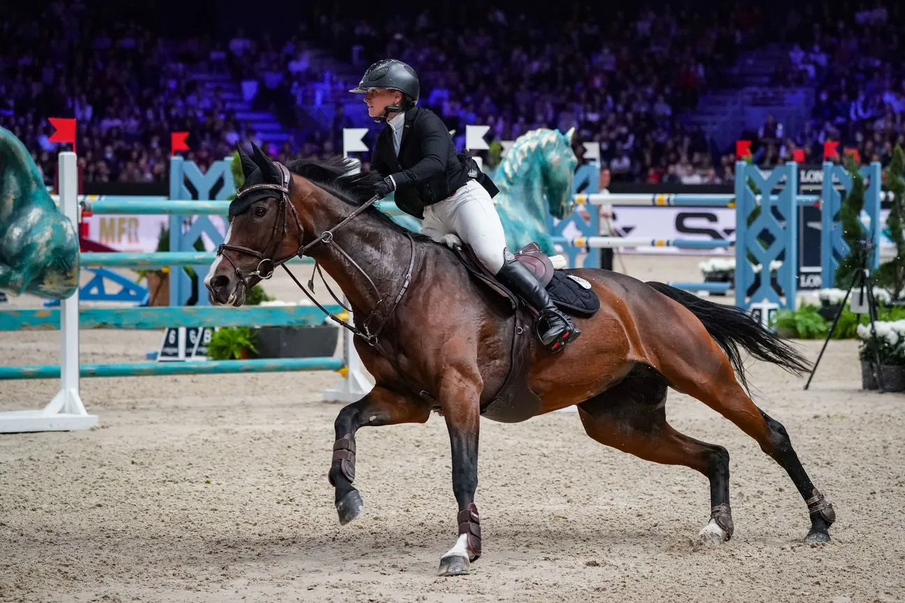 Noa Verel et sa 3q Qalisya en pleine action au barrage.
