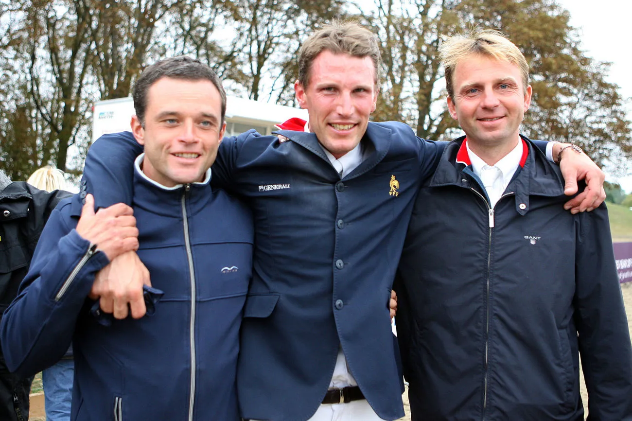 Timothée Anciaume, Kevin Staut et Olivier Guillon.