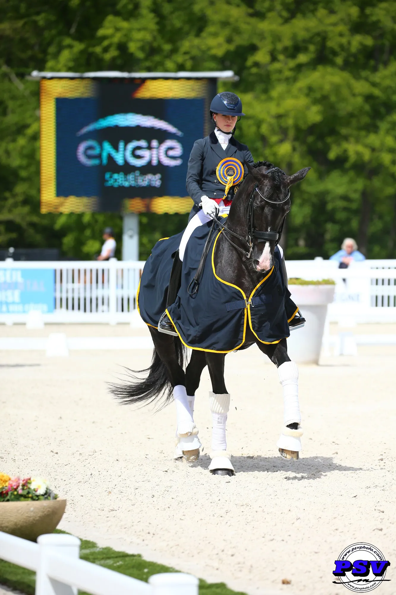 Le couple a évolué ensemble des épreuves Jeunes Cavaliers au Grand Prix.