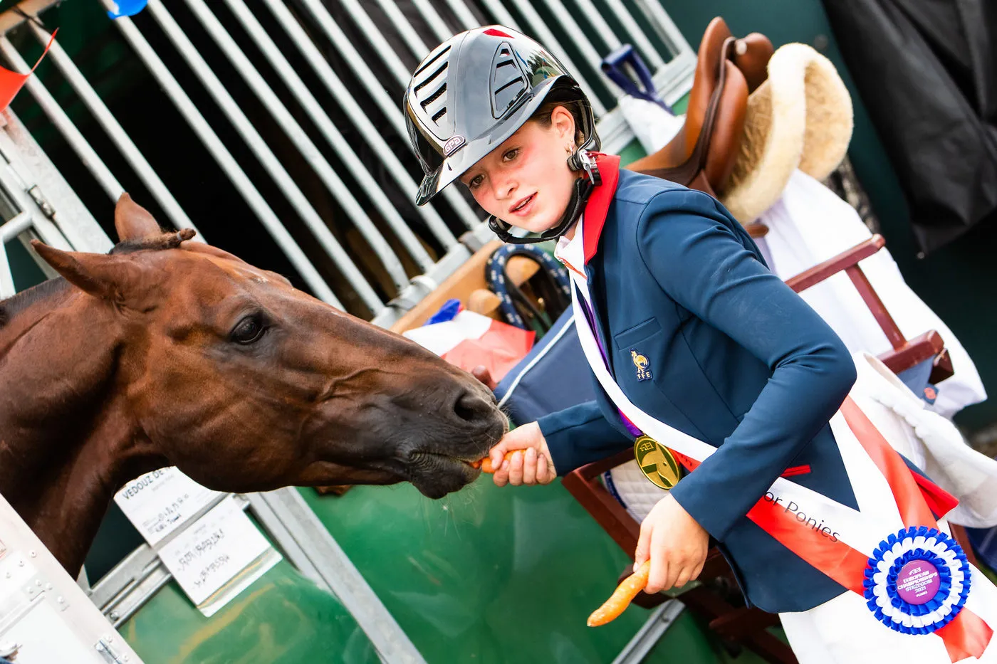 Avec Jeanne Hirel, Vedouze de Nestin s'est adjugé les deux médailles d'or mises en jeu lors des championnats d'Europe FEI de Strzegom.