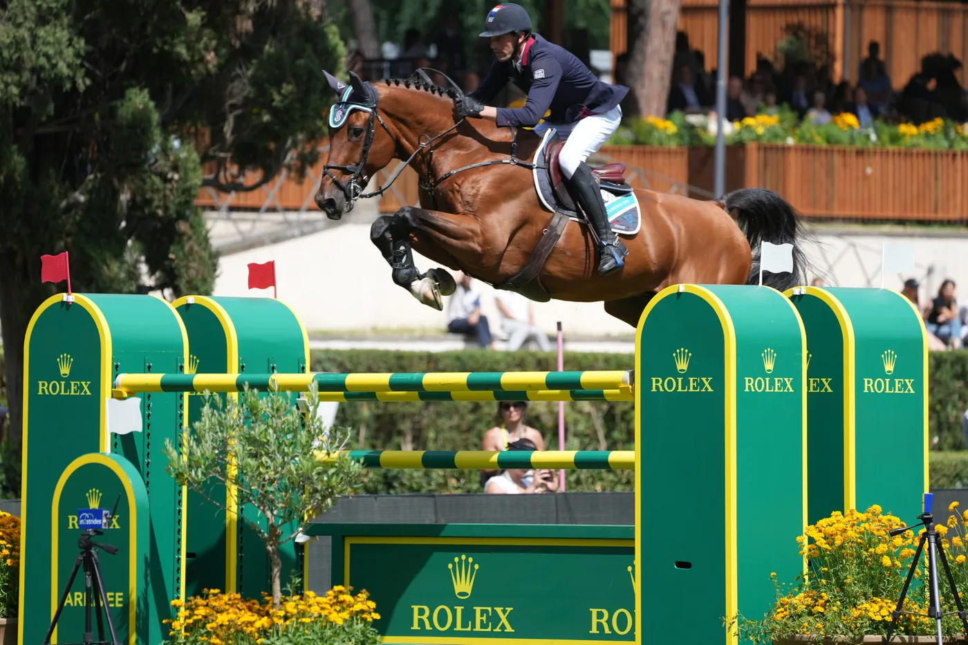 Bond Jamesbond de Hay s'est montré très à son aise aujourd'hui sous la selle de Kevin Staut.