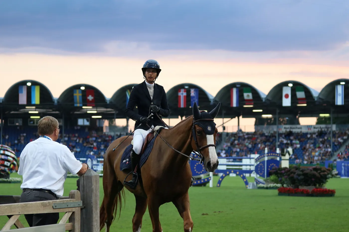 Mégane Moissonnier à sa sortie de piste