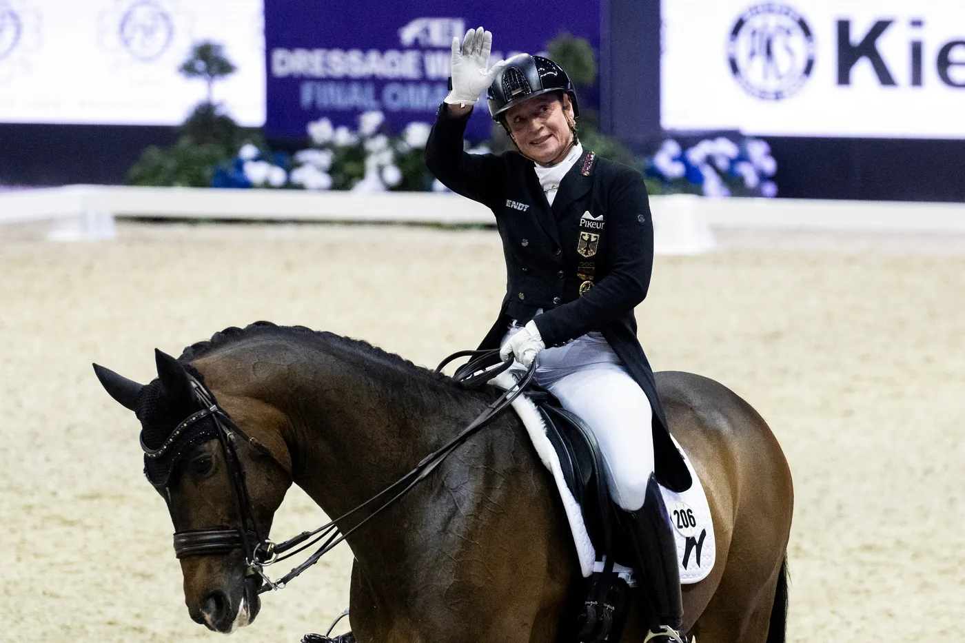 Isabell Werth s'est montrée très déterminée, ce soir à Omaha.