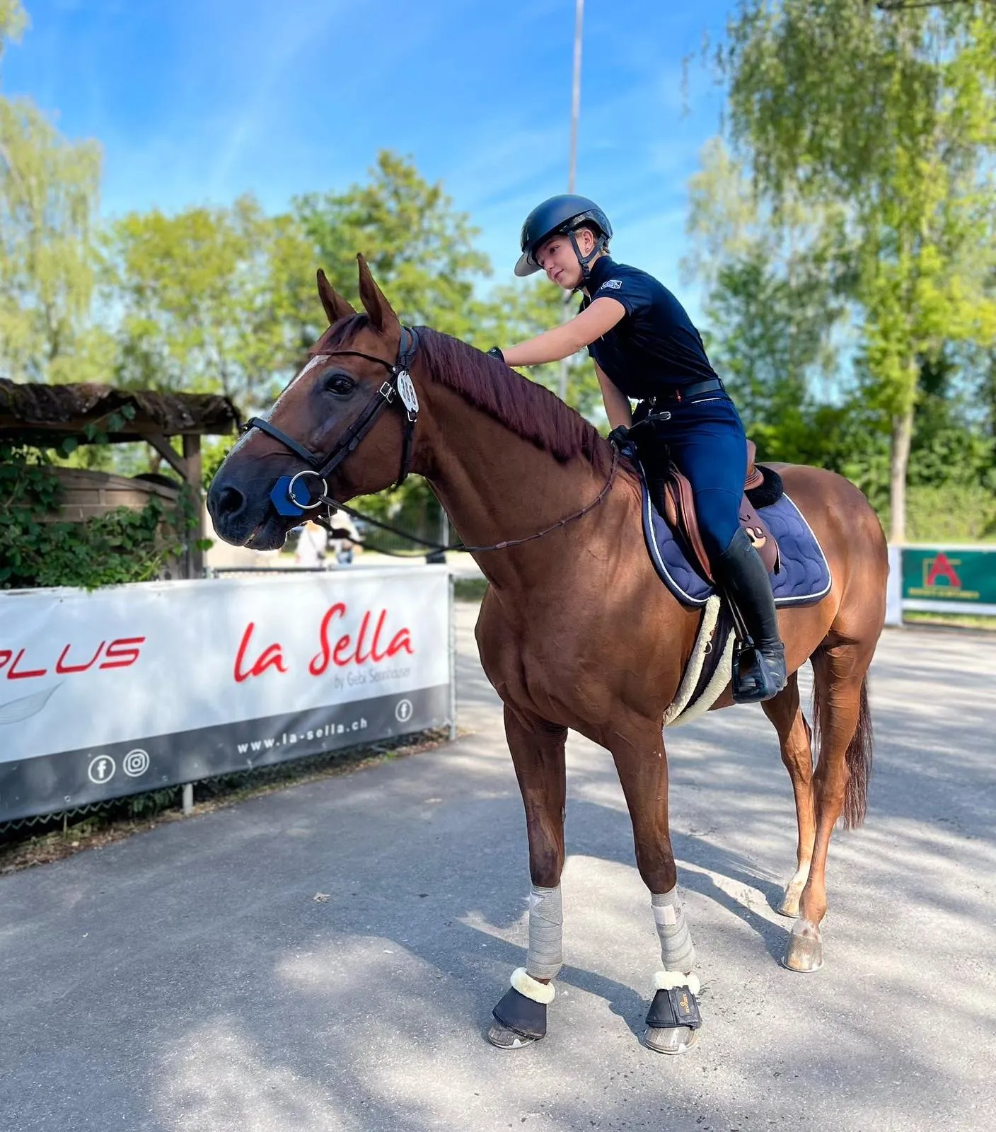 Charlotte Slosse est ici en selle sur son fidèle Uzel de Kens