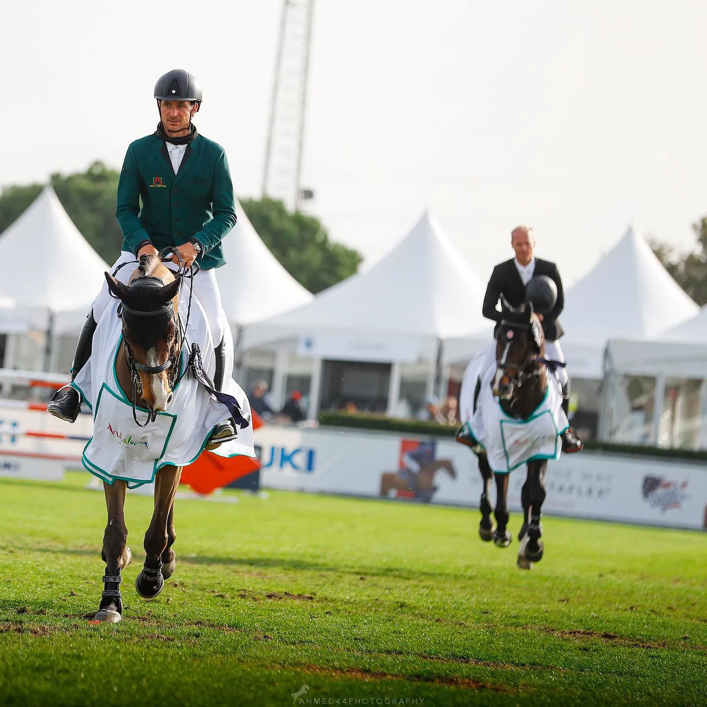 Steve Guerdat est troisième avec le plus rapide des parcours à quatre points, en selle sur Albfuehren's Maddox.