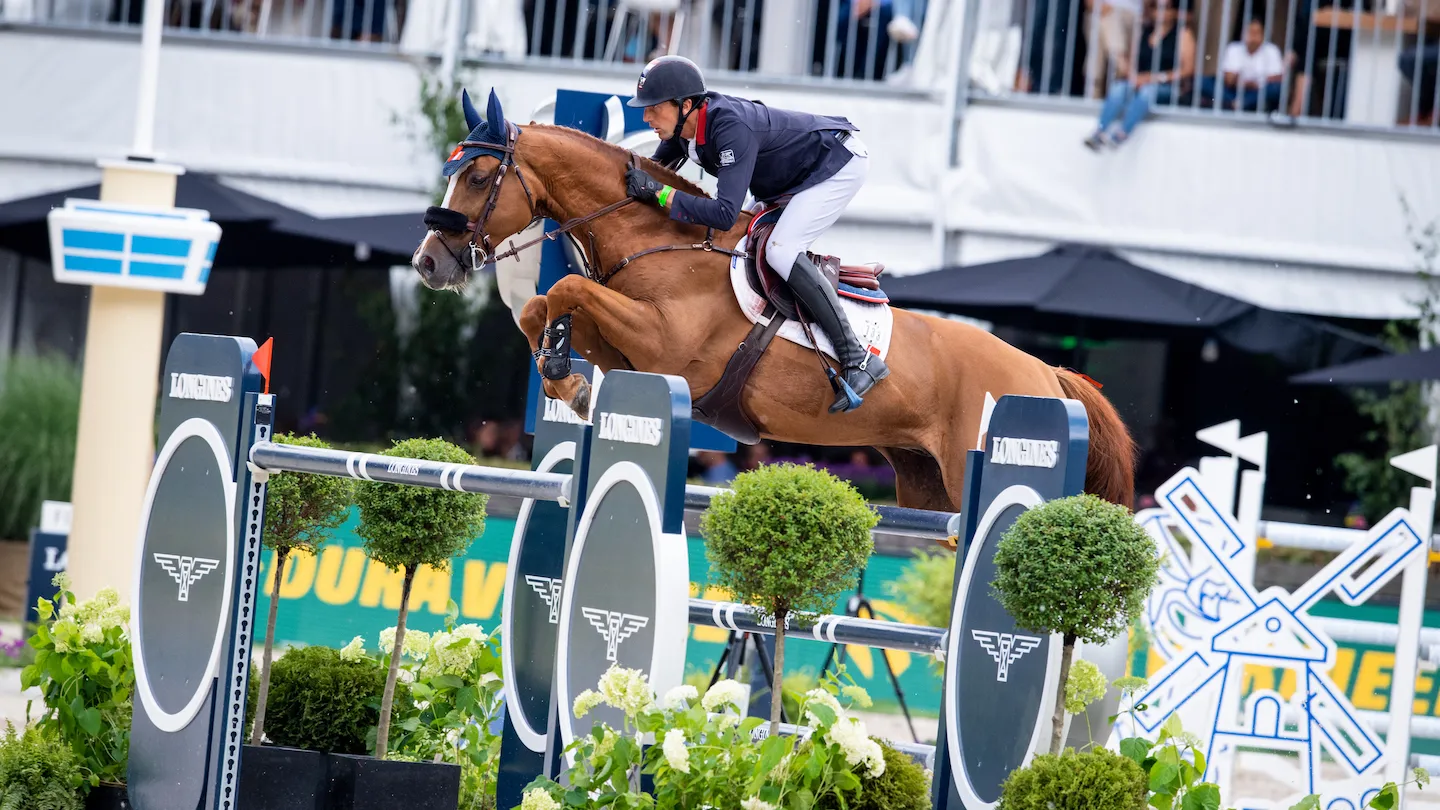 Kevin Staut et Scuderia 1918 Viking d'la Rousserie, auteurs d'un excellent double zéro à Rotterdam. 