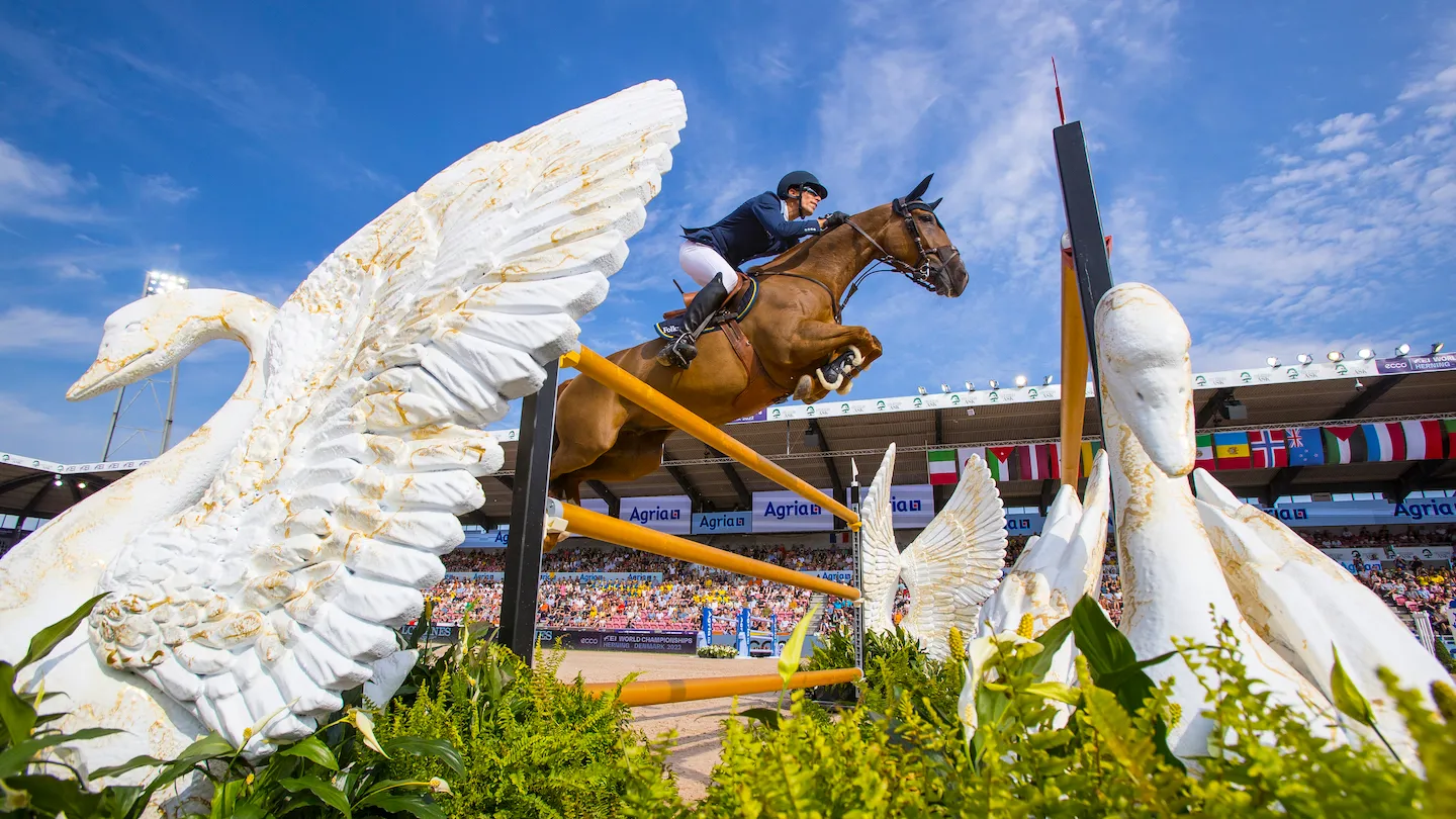 Les nouveaux champions du monde Henrik von Eckermann et King Edward. 