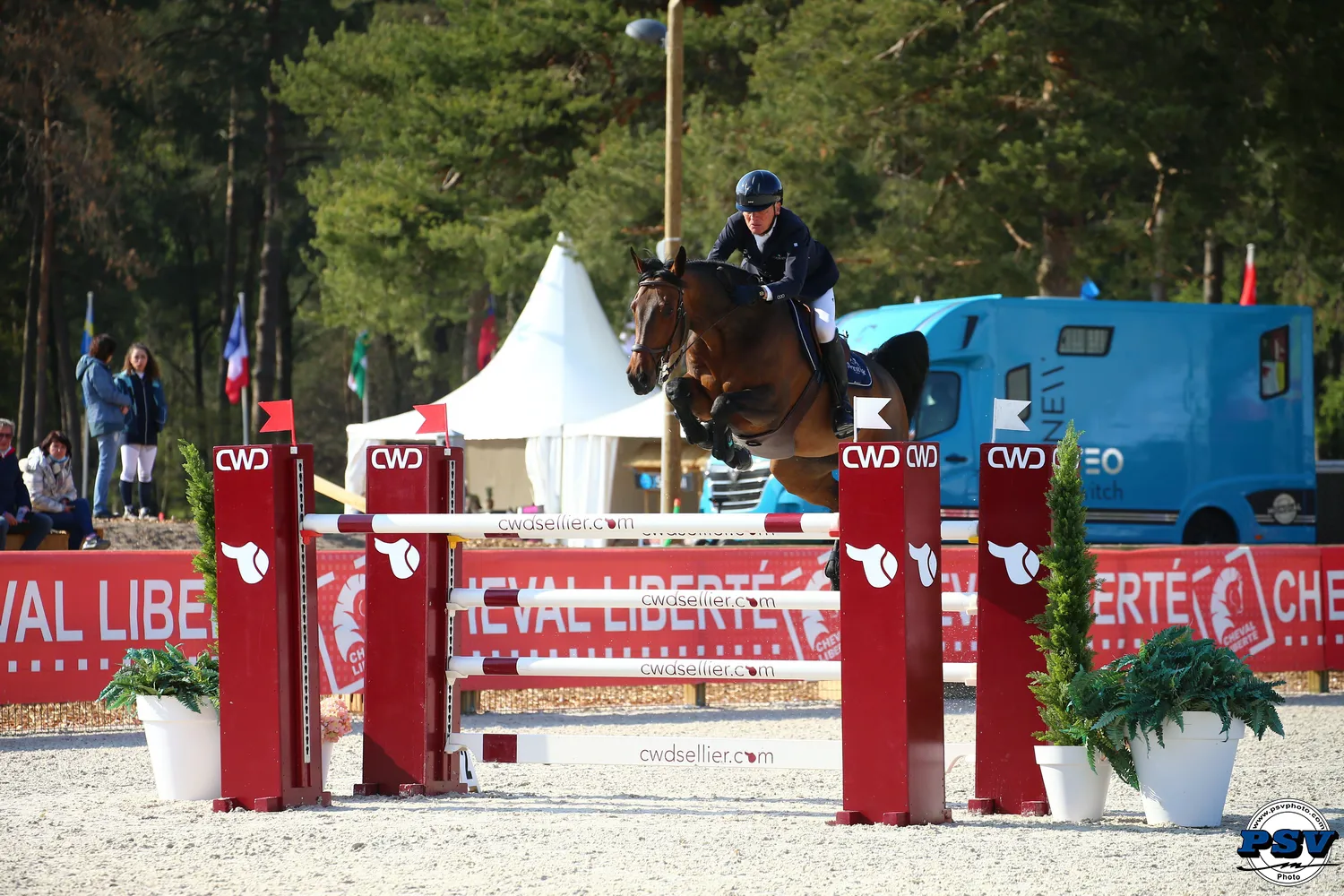 Michel Robert et Emerette ont démontré tout leur talent aujourd'hui dans le Grand Prix. 