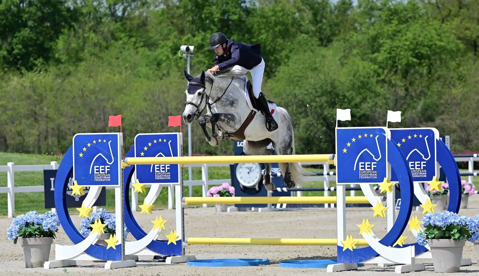 William Ligier de la Prade et Galilee lors de la Coupe des nations Seniors de Gorla Minore