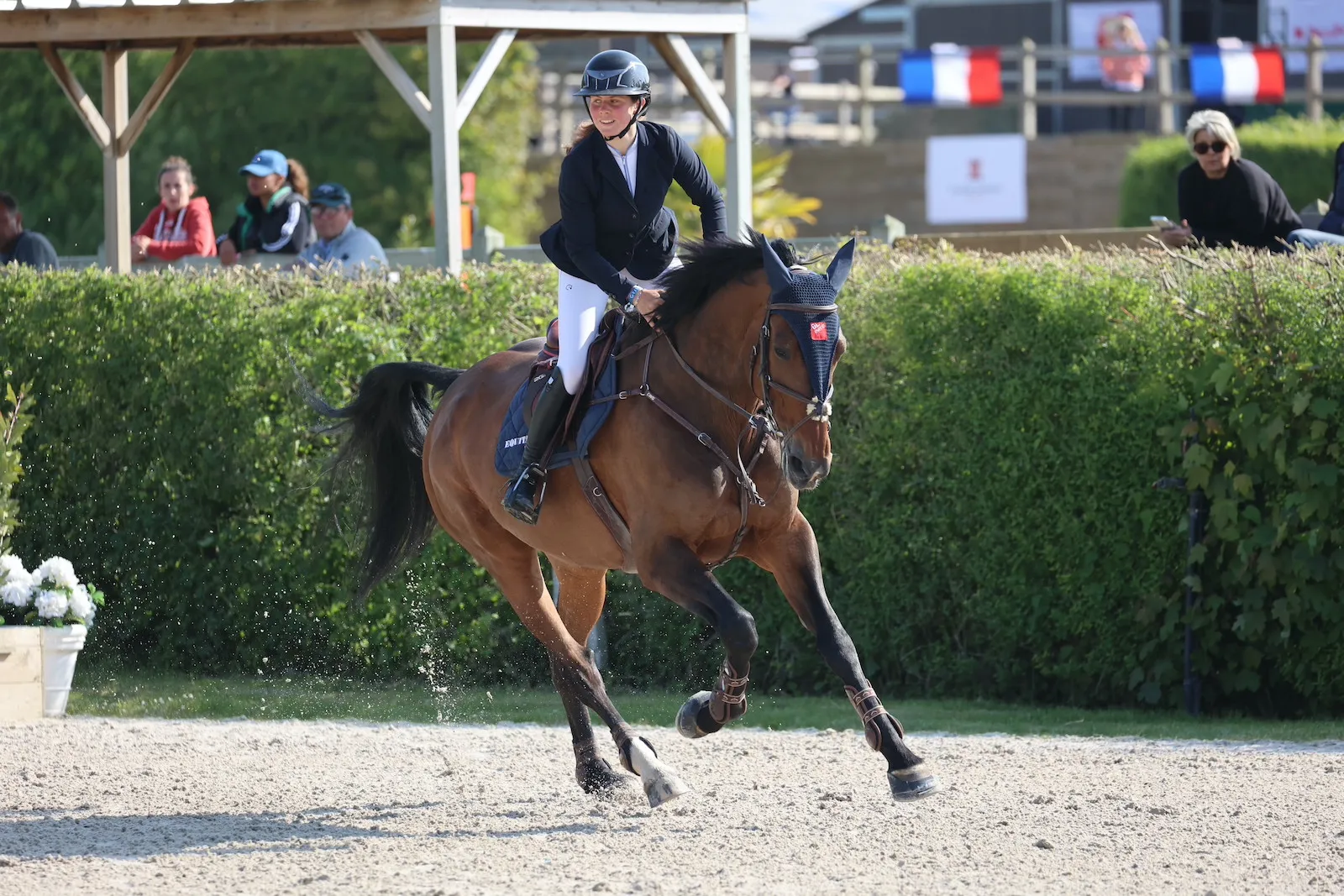 Grand sourire pour Noémie Machet après sa performance du jour.