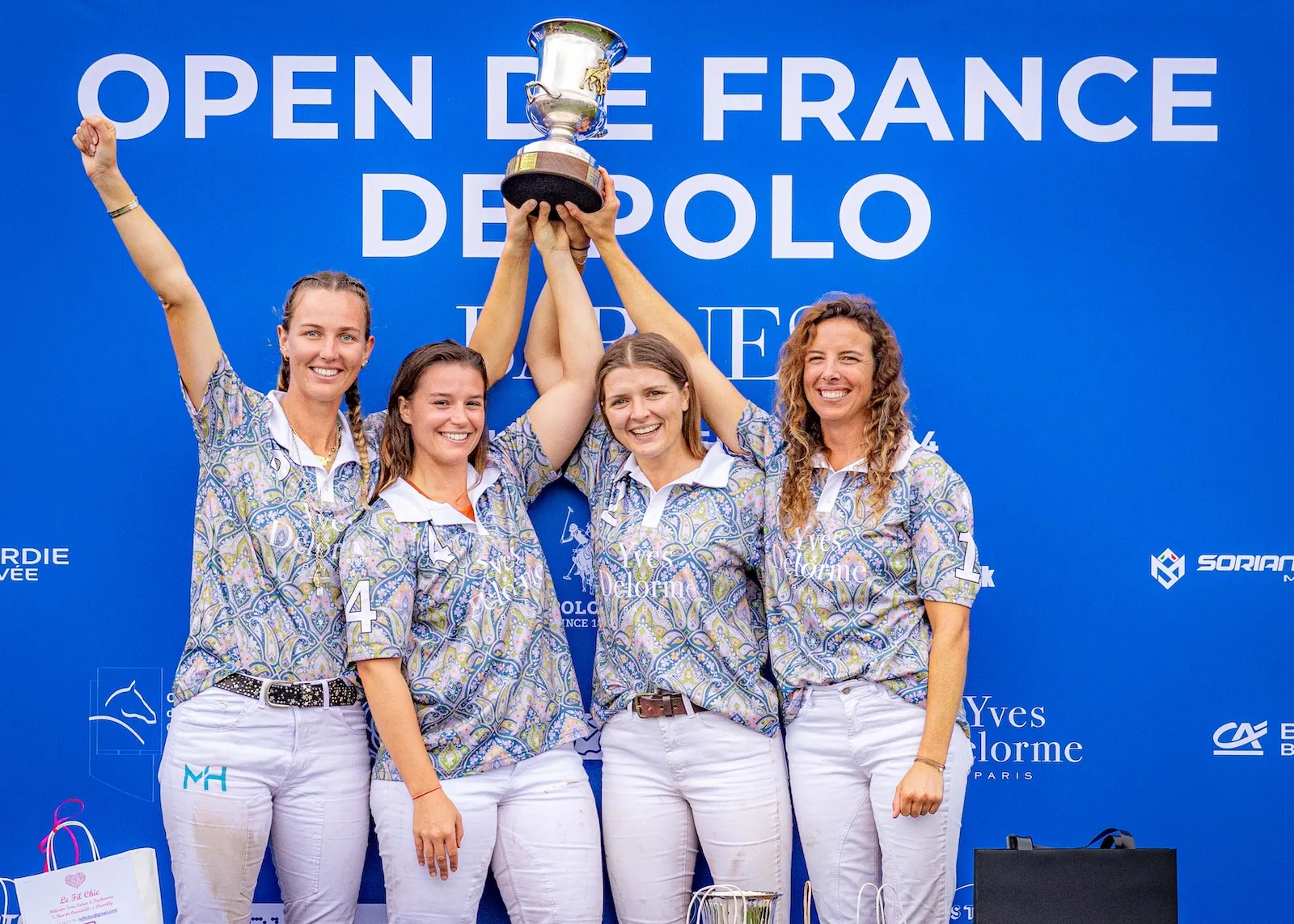 Une belle cohésion a permis à l’équipe Yves Delorme de remporter l’Open de France féminin.