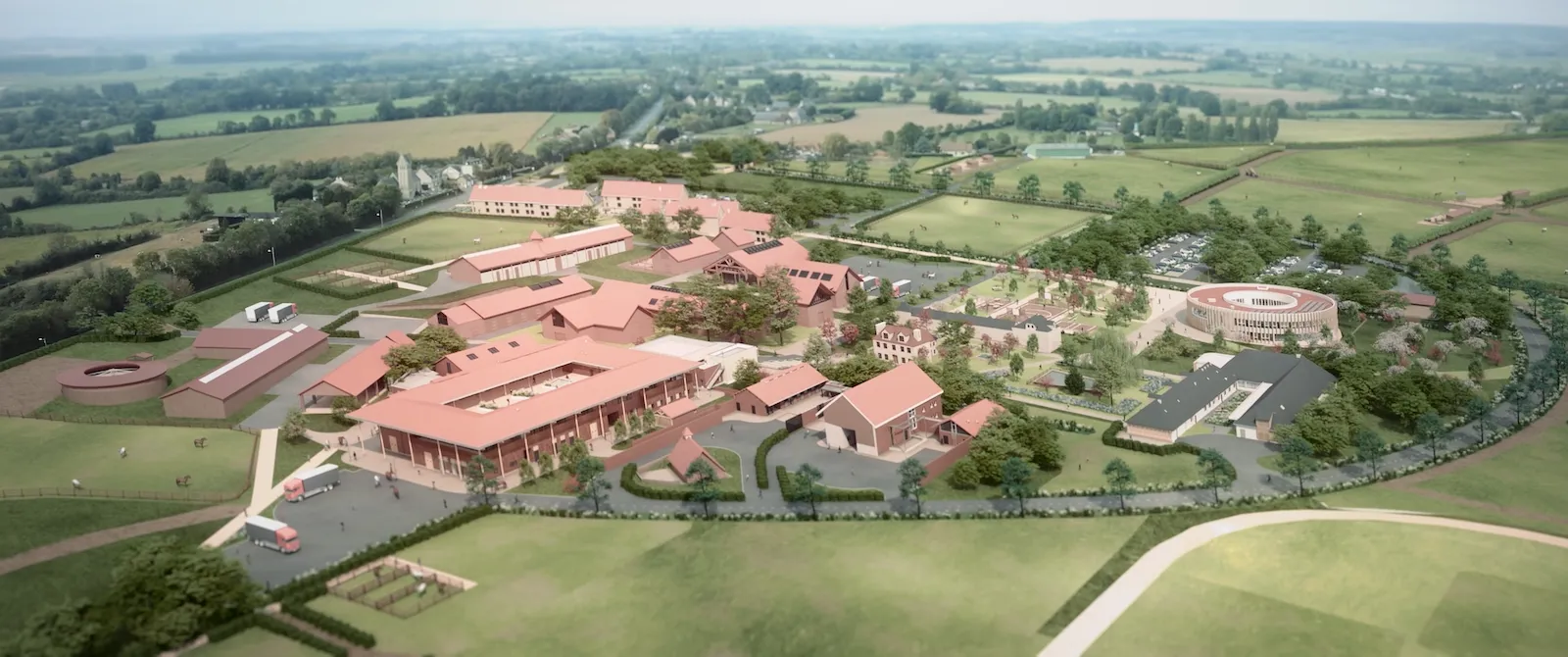 Image de synthèse du Campus international. 