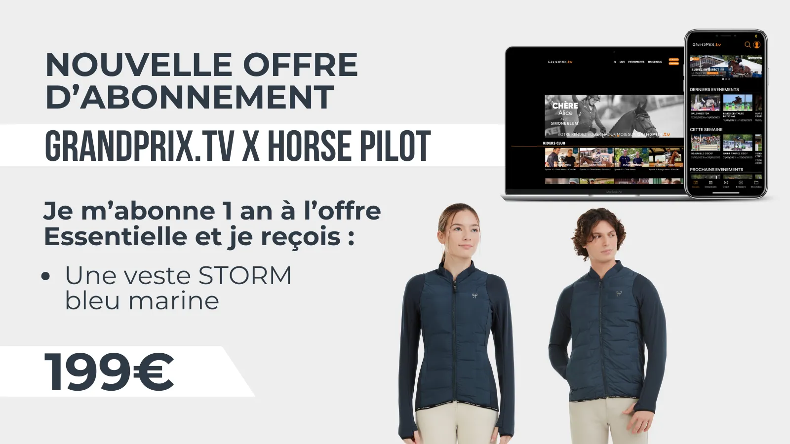 Découvrez notre offre d’abonnement GRANDPRIX.tv x Horse Pilot ! 