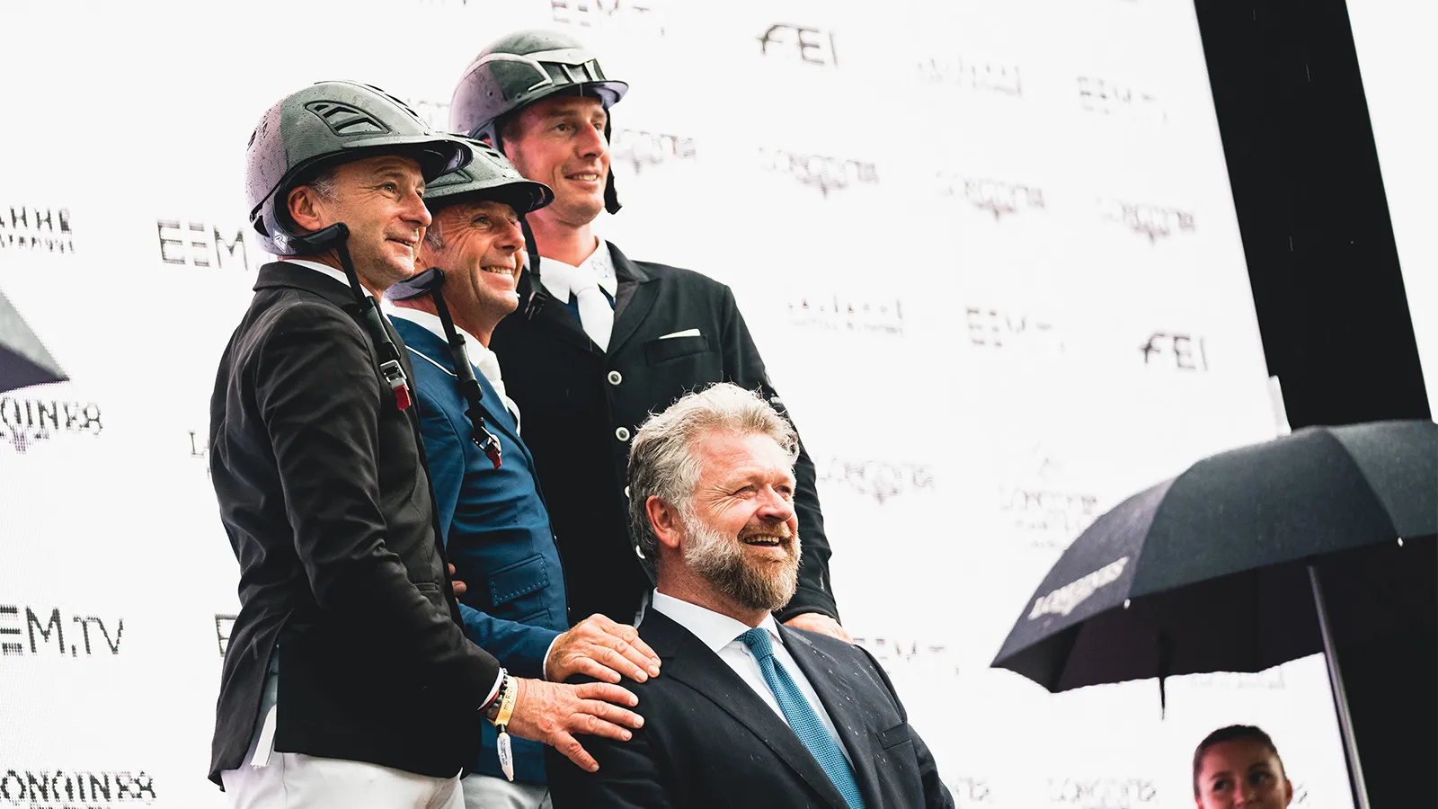 Philippe et Thierry Rozier, ici accompagnés d’Alain Jufer et Christophe Ameeuw lors de l’édition 2019 du Longines Masters de Lausanne, ont occupé, l’un après l’autre, une place importante en équipe de France.