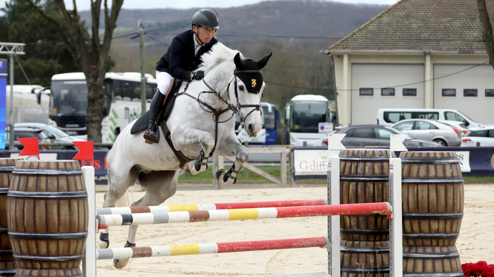 Zhang Xingjia et Porsche van de Bisschop le week-end dernier à Cluny.
