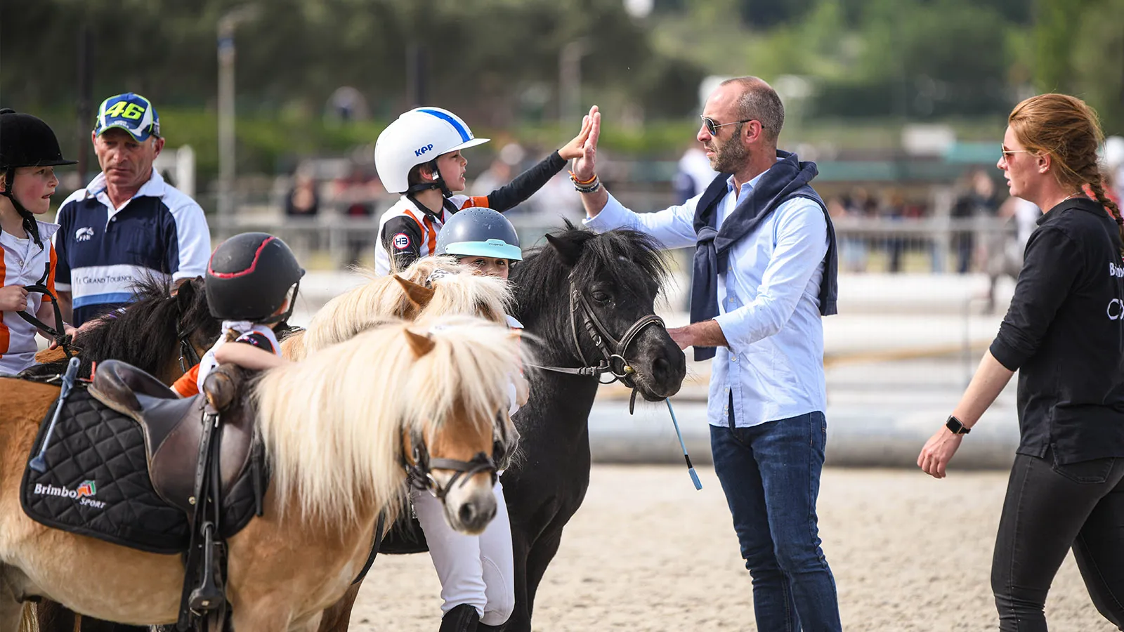 Nicolas Thiessard, joueur actuellement le plus titré en horse-ball, a quant à lui fait le déplacement jusqu’à Lamotte-Beuvron avec son fils Valentin, âgé de six ans, qui courrait son premier Grand Tournoi.