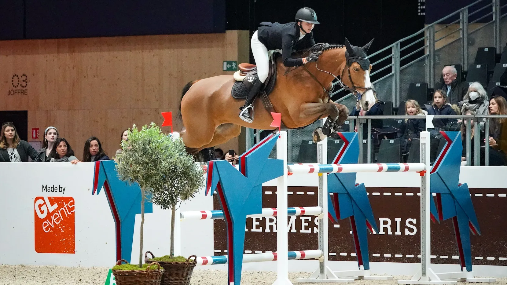 Laura Klein et Cattleya Plassay au saut Hermès