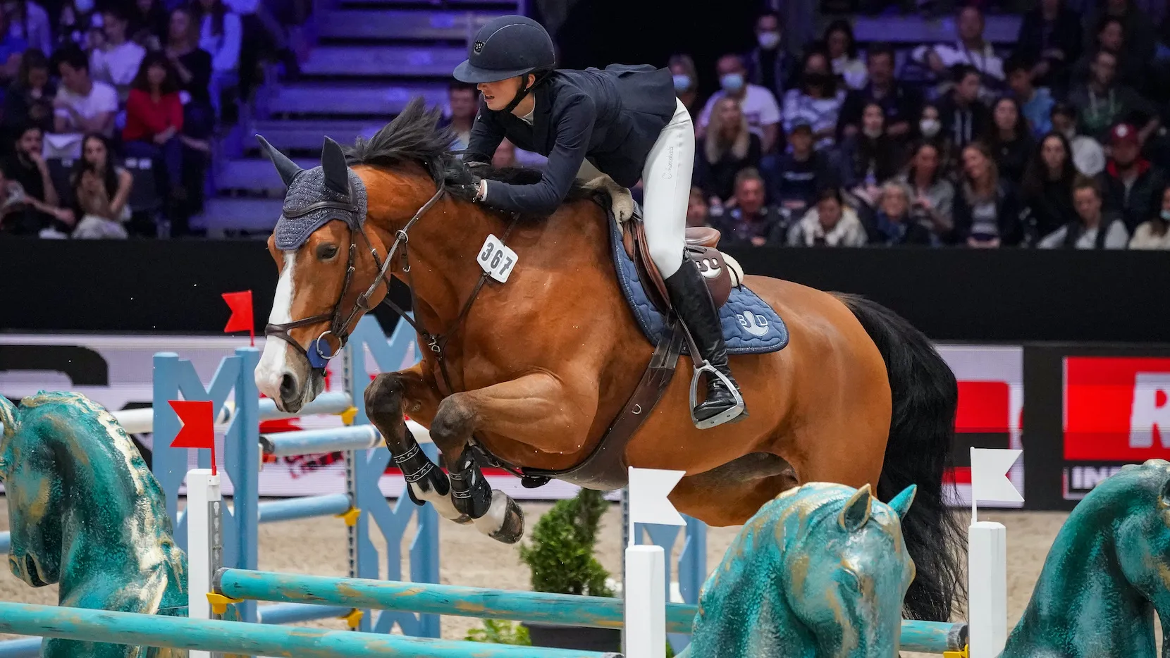Laura Klein et Cattleya Plassay au saut Hermès