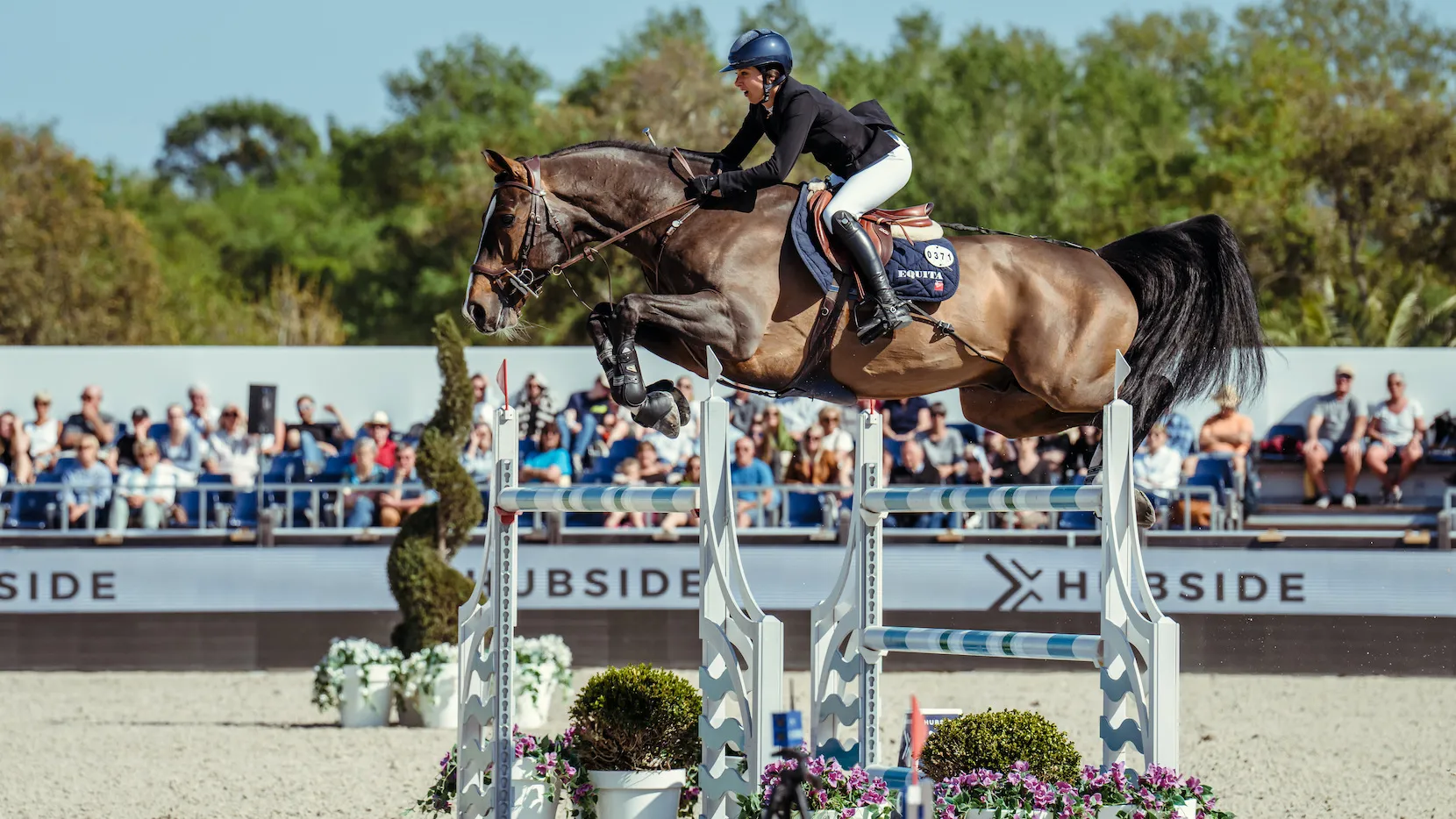 Mégane Moissonnier et Cordial, son cheval de tête. 