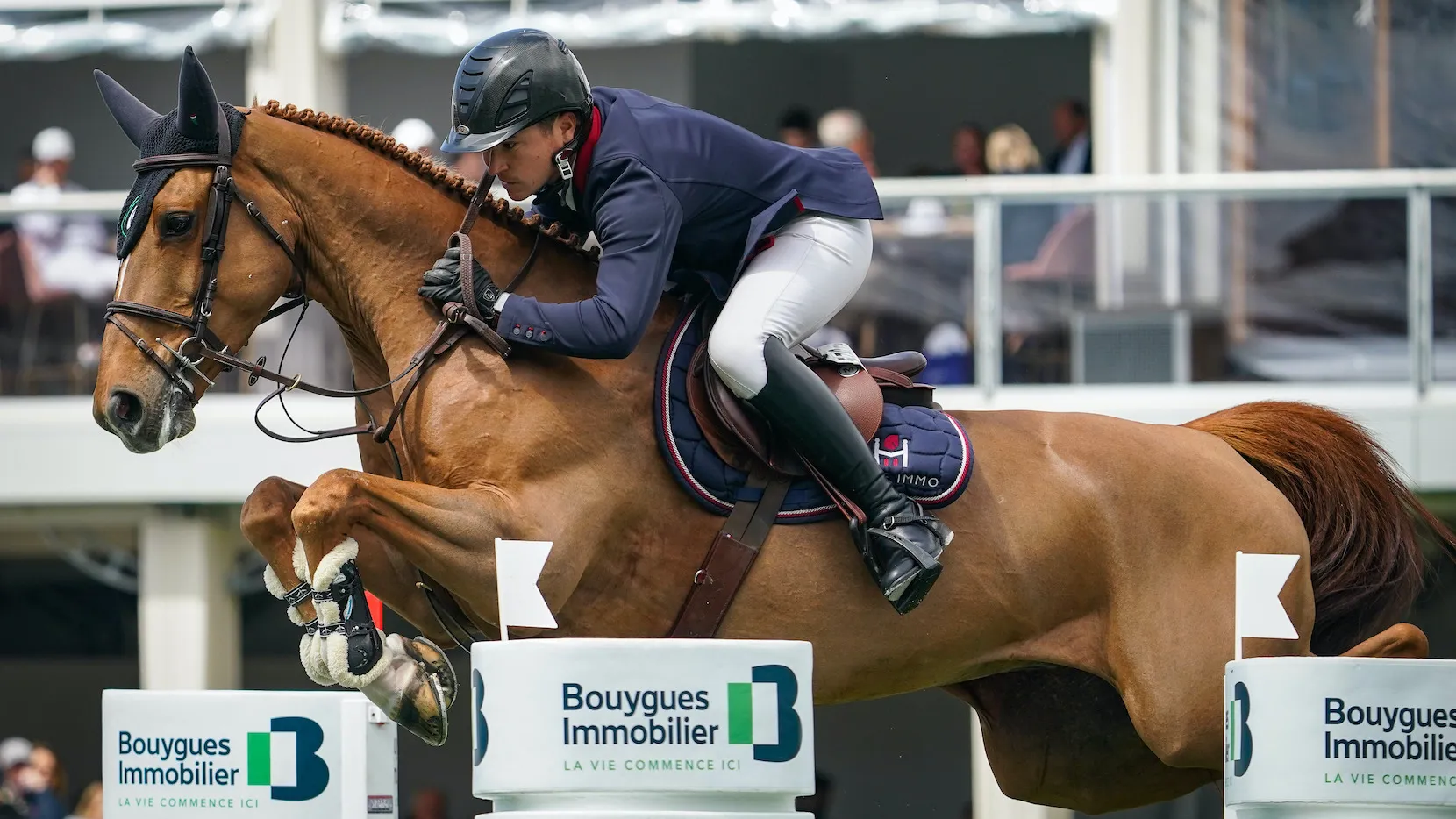 Pierre-Marie Friant et Urdy d'Astrée lors du Grand Prix de l'Officiel de France à La Baule. 
