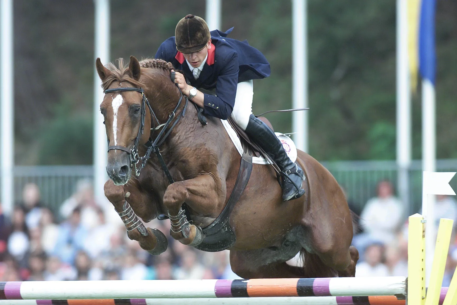 Ici en selle sur Arpège Pierreville*HN, le Normand a eu la chance de se voir confier plusieurs étalons des Haras nationaux en début de carrière.