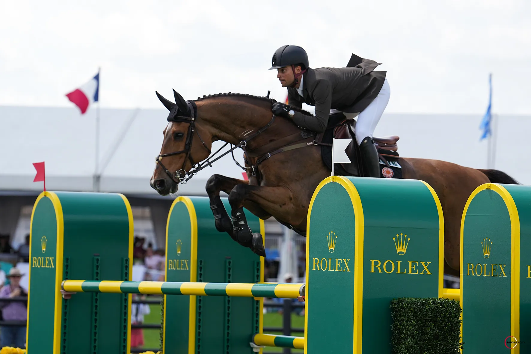 En selle sur Ladriano Z, Daniel Bluman a terminé deuxième.