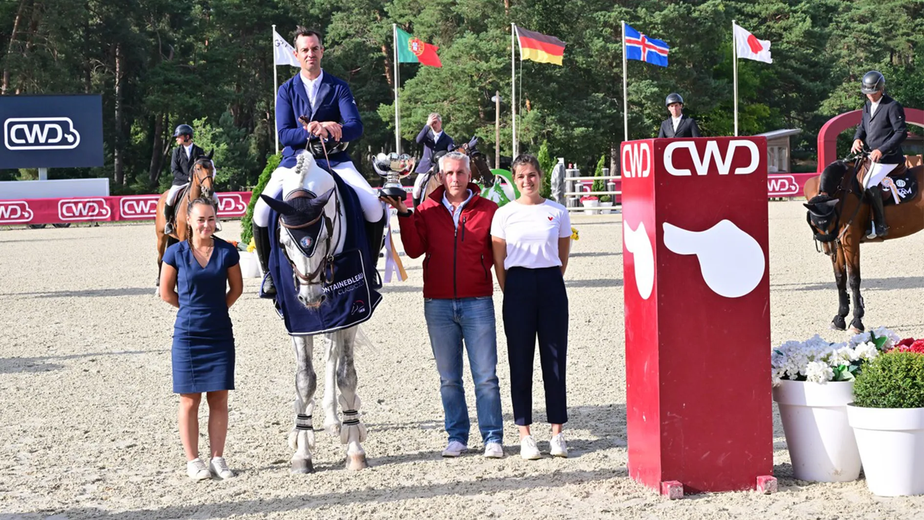 Mathieu Billot et Chacceldi à la remise des prix du Grand Prix CWD