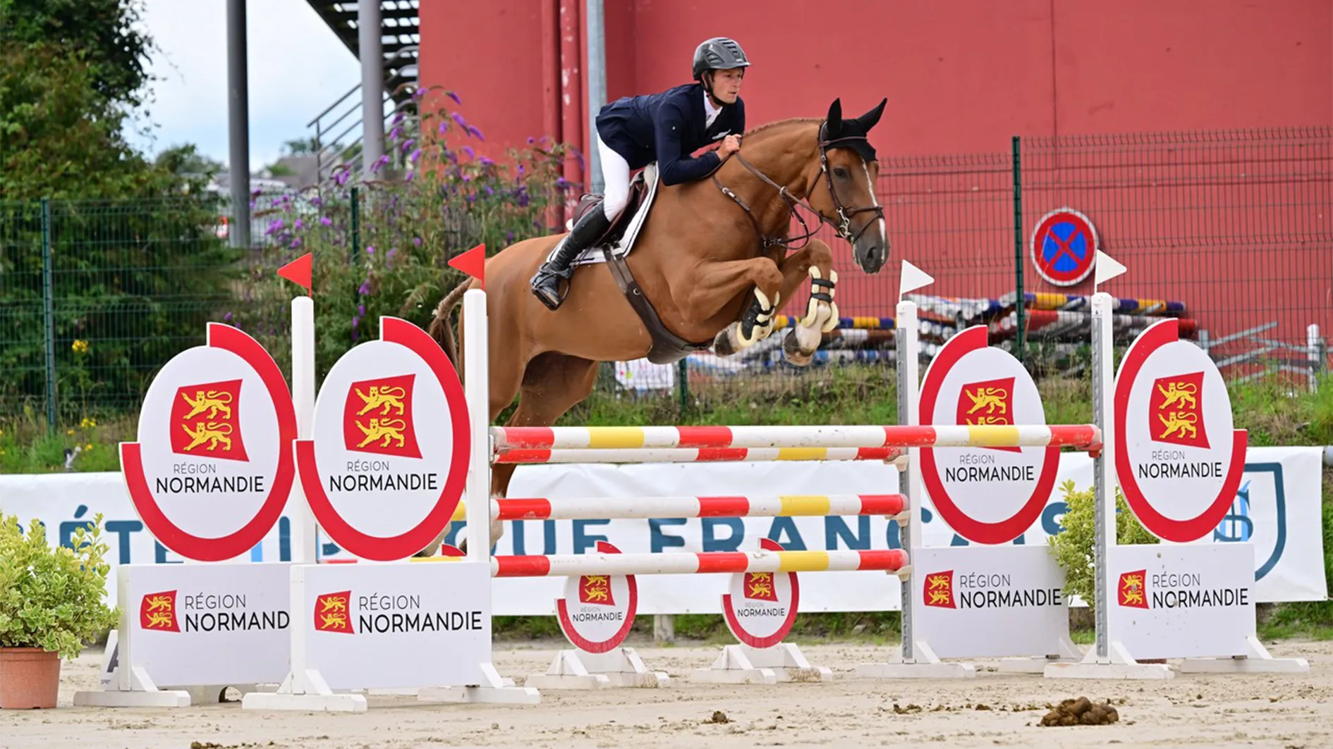 Nicolas Layec et Indy de Liam dans l'épreuve des cinq ans du CIR de Saint-Lô