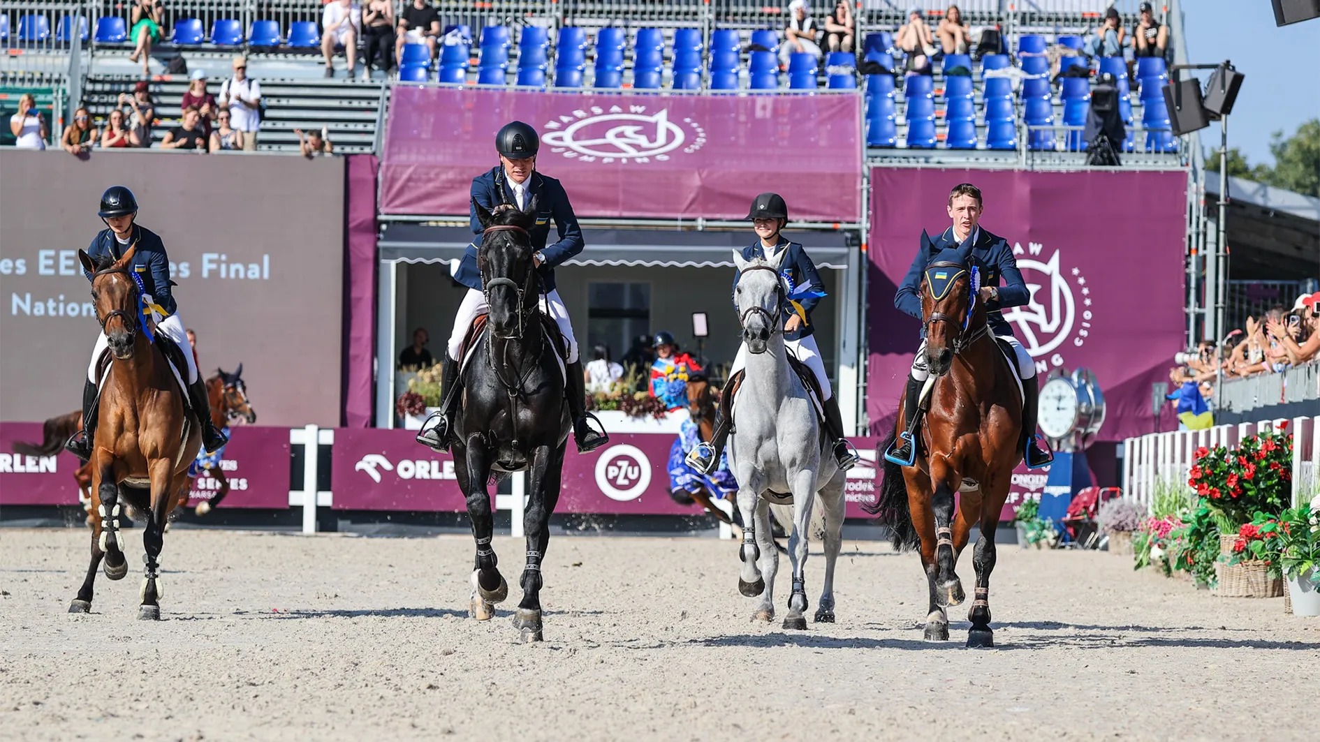 Les cavaliers ukrainiens ont devancé la Suisse pour prendre la troisième place de la compétition.